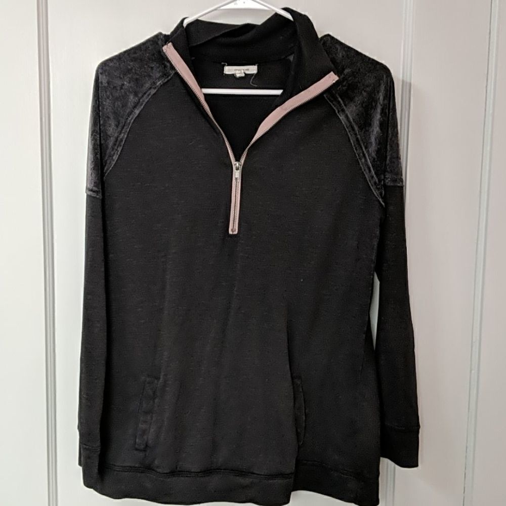 Maurices Gray oversized pullover that zips up